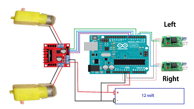 image 5 - Line Follower Robot with Two IR Sensors (Arduino UNO)